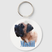 Mastiff (abrikoos) Naam Sleutelhanger (Achterkant)