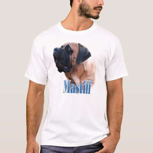 Mastiff (abrikoos) Naam T-shirt (Voorkant)