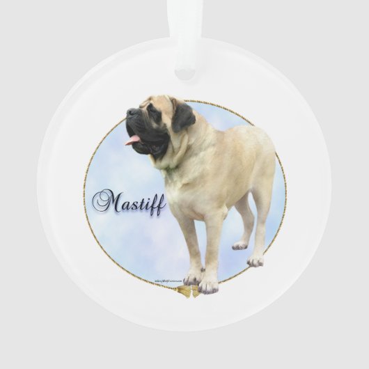 Mastiff Acryl Ornament (achterkant)