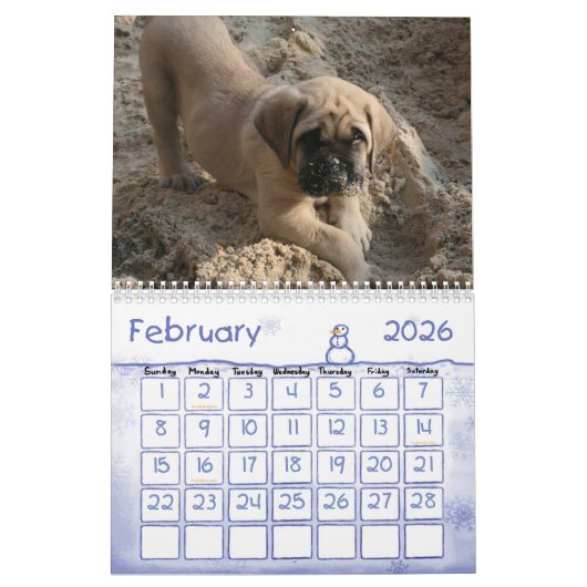 Mastiff-agenda Kalender (Feb 2026)