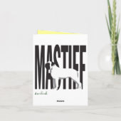 Mastiff AKC Breed Standaard Kaart (Achterkant)