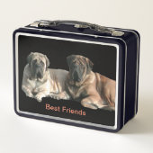 Mastiff Best Friends Metall Brotdose (Achterkant)