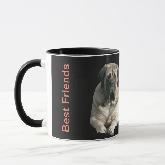 Mastiff beste Freunde Mok (Links)