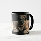 Mastiff beste Freunde Mok (Voorkant rechts)