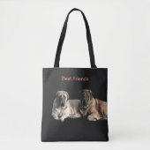 Mastiff beste Freunde Tote Bag (Voorkant)