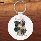 Mastiff Blondes Sleutelhanger (Voorkant)