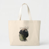 Mastiff (brindle) Moeder 2 Grote Tote Bag (Voorkant)