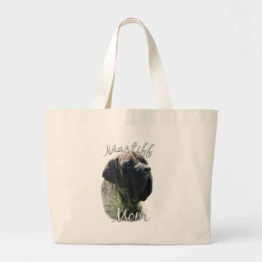 Mastiff (brindle) Moeder 2 Grote Tote Bag (Voorkant)