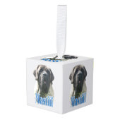 Mastiff (brindle) Naam Decoratie (Voorkant hoekig)