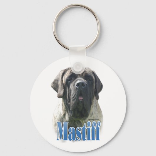 Mastiff (brindle) Naam Sleutelhanger (Voorkant)
