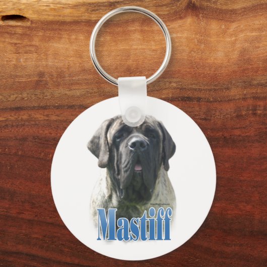 Mastiff (brindle) Naam Sleutelhanger (Achterkant)