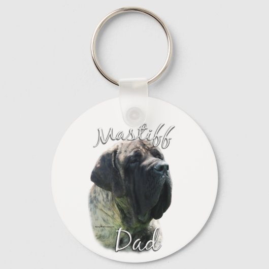 Mastiff (brindle) Pap 2 Sleutelhanger (Voorkant)