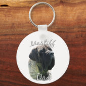 Mastiff (brindle) Pap 2 Sleutelhanger (Voorkant)