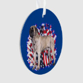 Mastiff (brindle) Patriot Ornament (voorkant)