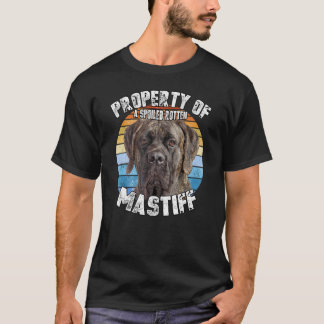 Mastiff Brindle Retro eigendom van T-shirt
