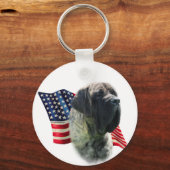 Mastiff (brindle) Vlag Sleutelhanger (Voorkant)