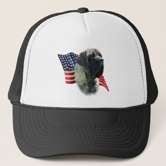 Mastiff (brindle) Vlag Trucker Pet (Voorkant)