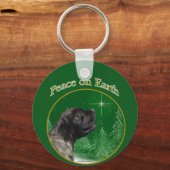 Mastiff (brindle) Vrede Sleutelhanger (Achterkant)