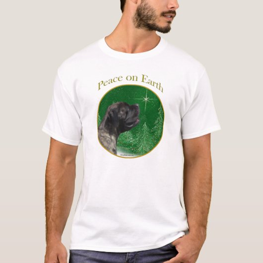 Mastiff (brindle) Vrede T-shirt (Voorkant)