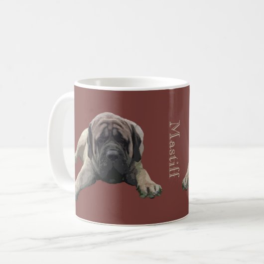 Mastiff Coffee Mok (Voorkant links)