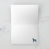 Mastiff die de Ar van de Kerstman trekken Feestdagen Kaart (Binnen)