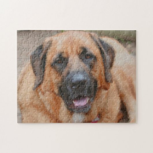 Mastiff Dog Art Foto's schilderen Legpuzzel (Horizontaal)
