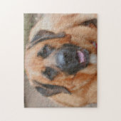 Mastiff Dog Art Foto's schilderen Legpuzzel (Verticaal)