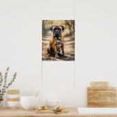 Mastiff Dog Art Print Poster (Keuken)