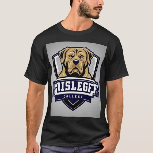 Mastiff Dog: College Logo T-shirt (Voorkant)