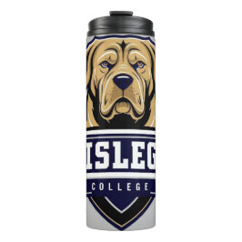 Mastiff Dog: College Logo Thermosbeker