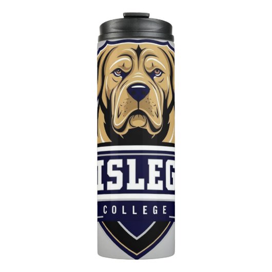 Mastiff Dog: College Logo Thermosbeker (Voorkant)