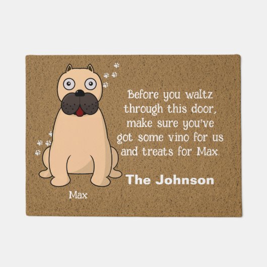 Mastiff Dog Door Mat (Voorkant)