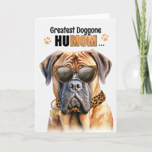 Mastiff Dog Greatest HuMOM Moederdag Feestdagen Kaart
