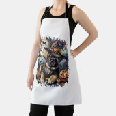 Mastiff Dog Halloween Square Schort (Insitu)