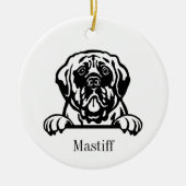 Mastiff dog ornamenten (Voorkant)