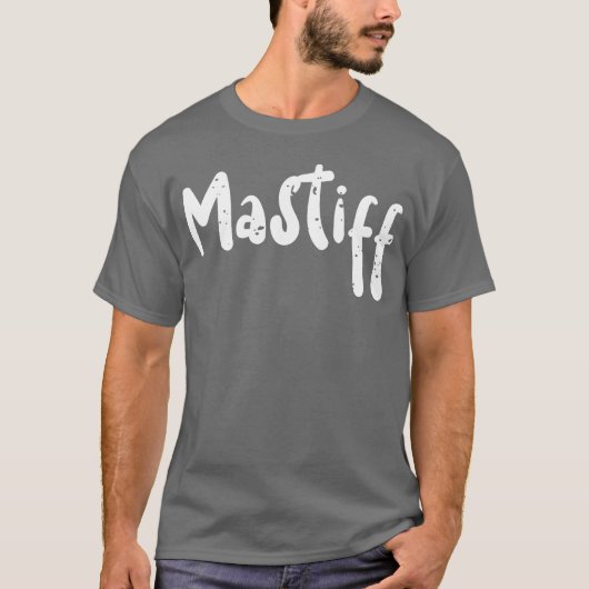 Mastiff Dogs retro T-shirt (Voorkant)
