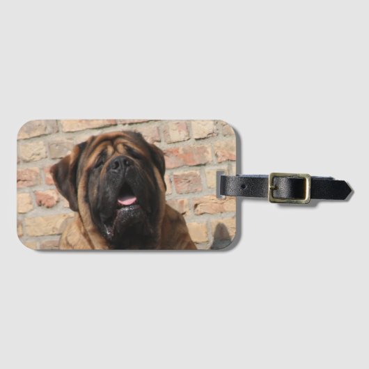 Mastiff englische Dogge Bagagelabel (Voorkant (horizontaal))
