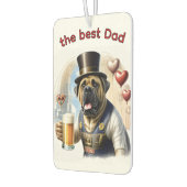 Mastiff englische Dogge best Dad Vatertag Luchtverfrisser (Links)