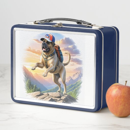 Mastiff englische Dogge im Urlaub im Gebirge (In situ)