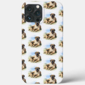Mastiff englische Dogge mit Kind im Urlaub Case-Mate iPhone Case (Achterkant)