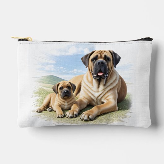 Mastiff englische Dogge mit Kind im Urlaub Etui (Voorkant)