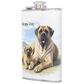 Mastiff englische Dogge mit Kind im Urlaub Heupfles (Links)