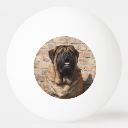 Mastiff englische Dogge Vatertag Pingpongbal (Voorkant)