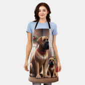 Mastiff englische Dogge Weihnachten Kamin Schort (Gedragen)