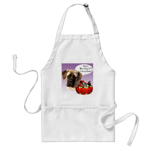 Mastiff (fawn) Halloween Snoep Standaard Schort (Voorkant)