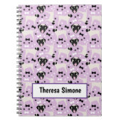 Mastiff Fawn Hondenras Pattern Paars Notitieboek (Voorkant)