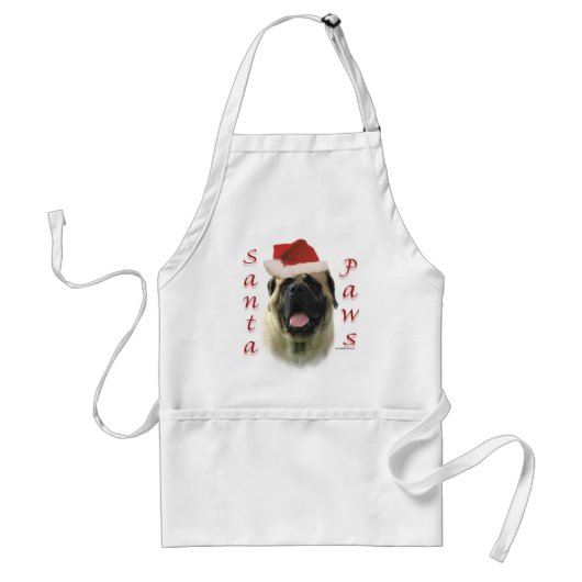 Mastiff (fawn) Santa Paws Standaard Schort (Voorkant)