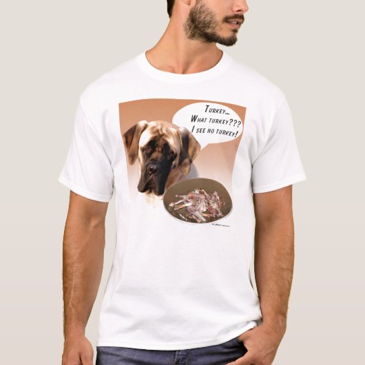 Mastiff (Fawn) Turkije T-shirt (Voorkant)