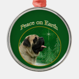 Mastiff (fawn) vrede metalen ornament