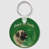 Mastiff (fawn) vrede sleutelhanger (Achterkant)